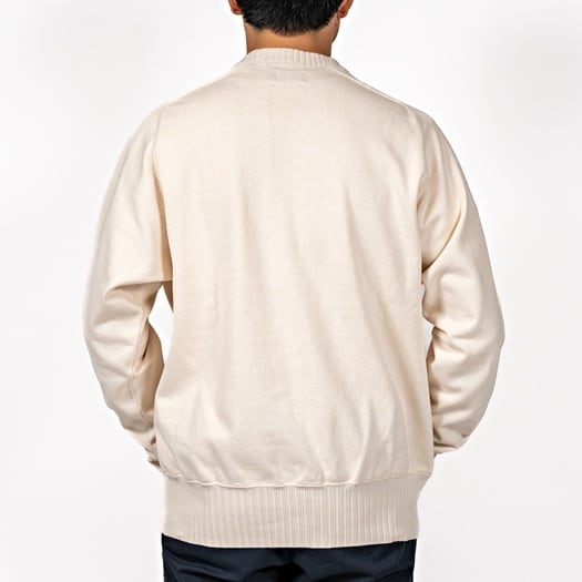 WORKERS(ワーカーズ)～Cotton Saddle Shoulder Sweater, White～