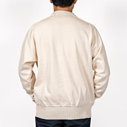 WORKERS(ワーカーズ)～Cotton Saddle Shoulder Sweater, White～