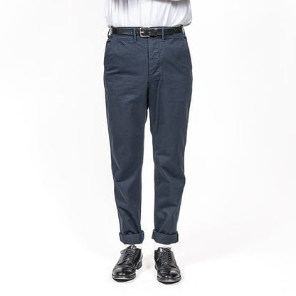 WORKERS(ワーカーズ)～Officer Trousers Slim, Type 2 8oz Light Chino Navy～