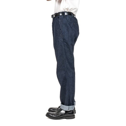 WORKERS(ワーカーズ)～Officer Trousers SlimType2 Indigo Herringbone～
