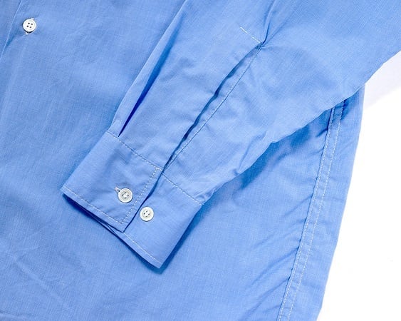 WORKERS(ワーカーズ)～Open Collar Shirt, Blue Broadcloth～