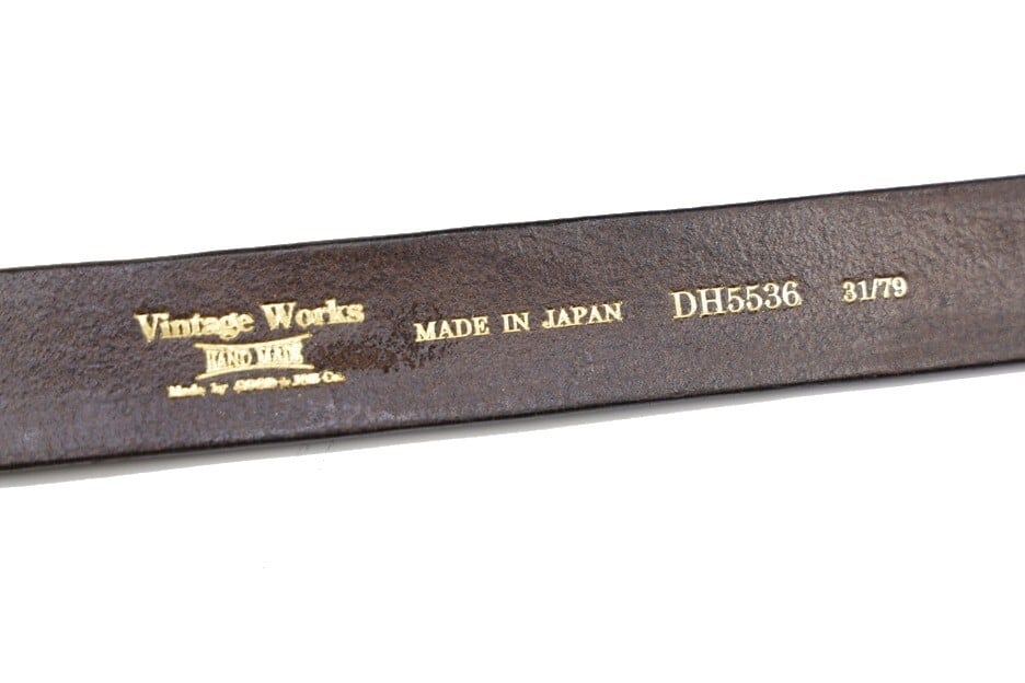 VINTAGE WORKS(ヴィンテージワークス)～(DH5536) 38mm "C"BUCKLE LEATHER BELT BRONZE～