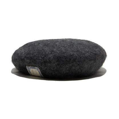 THE H.W.DOG & Co. (ドッグアンドコー) ～LEATHER WAPPEN FLUFFY BERET - Gray～