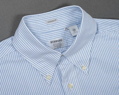 WORKERS(ワーカーズ)～Modified IVY BD, American Sea Island Cotton OX Stripe～