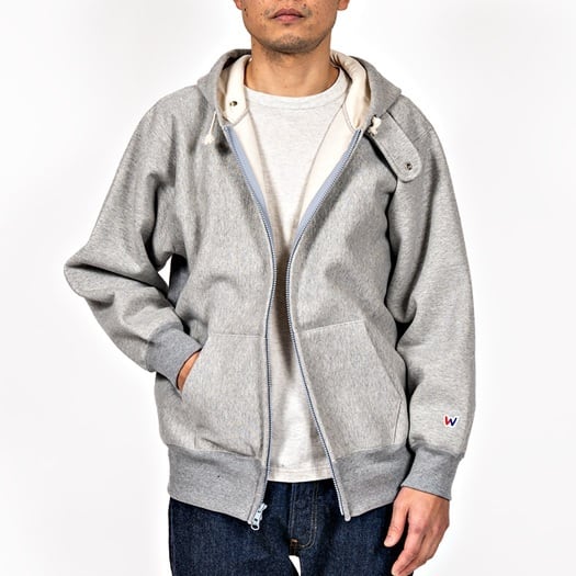 WORKERS(ワーカーズ)～Trico Tag Sweat, Full Zip Parka Grey～