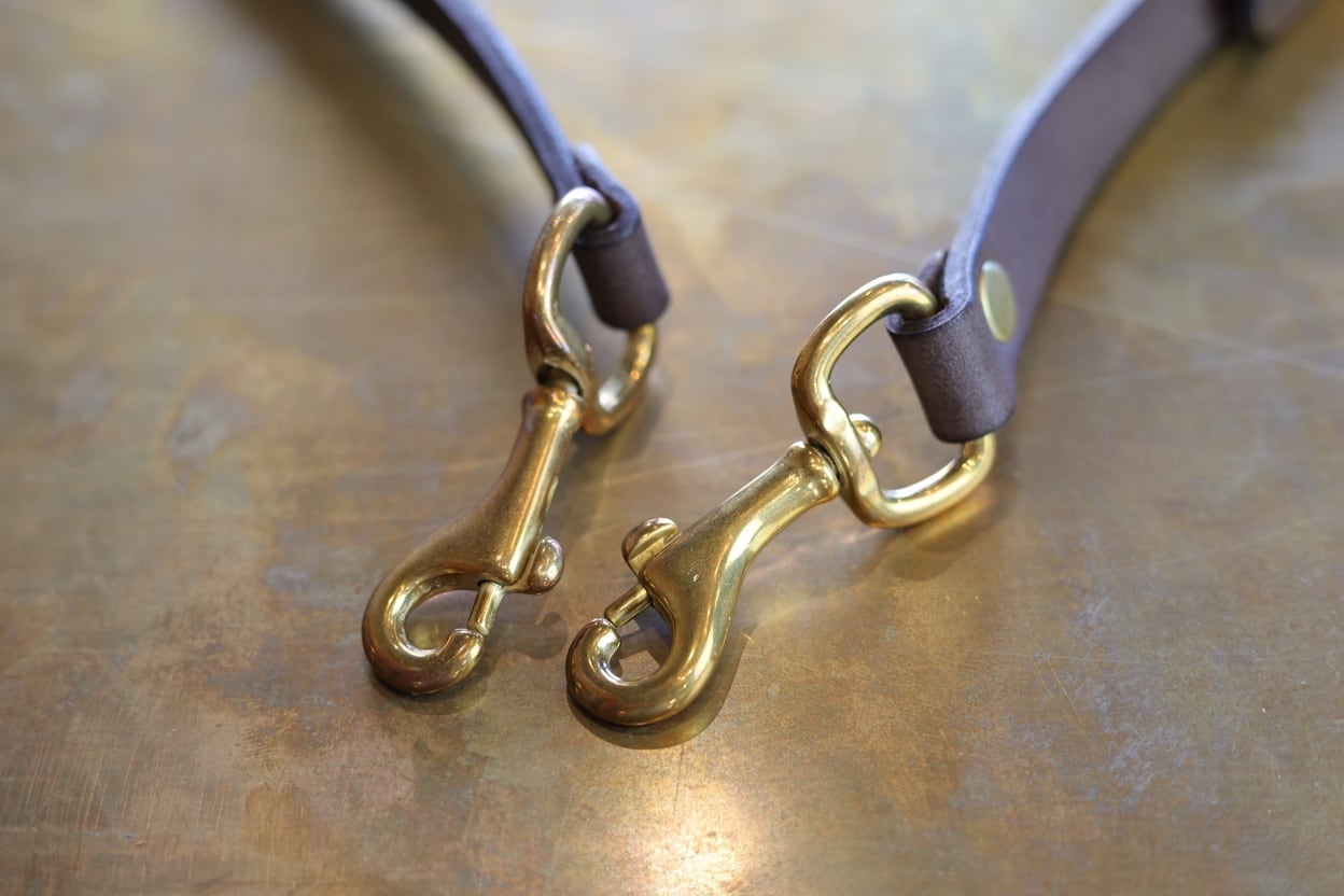 VASCO(ヴァスコ)～LEATHER SHOULDER STRAP GRAY～
