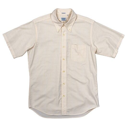 WORKERS(ワーカーズ)～Short Sleeve BD, Ecru Stripe Supima OX～