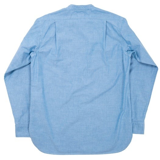 WORKERS(ワーカーズ)～Band Collar Shirt, Supima OX, Blue Pale～