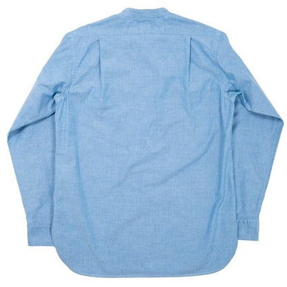 WORKERS(ワーカーズ)～Band Collar Shirt, Supima OX, Blue Pale～