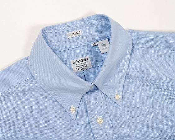 WORKERS(ワーカーズ)～Modified IVY BD, American Sea Island Cotton OX Blue～