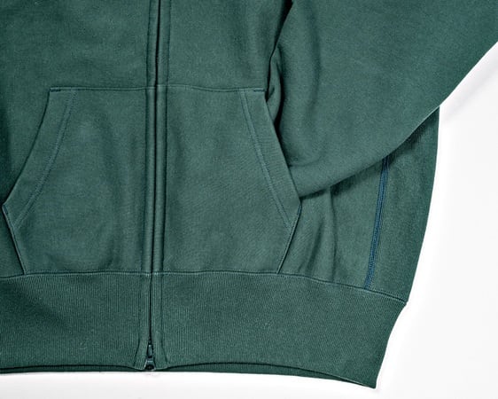 WORKERS(ワーカーズ)～Trico Tag Sweat, Full Zip Parka DM Green～