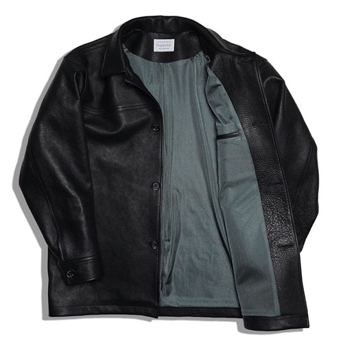 【Sugar&Co.】LEATHER GENTLE COAT BLACK