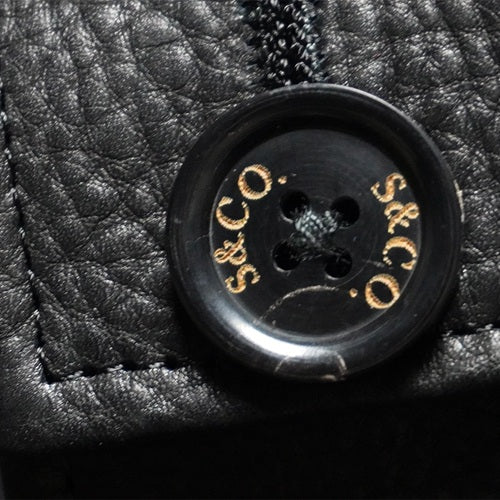 【Sugar&Co.】LEATHER GENTLE COAT BLACK